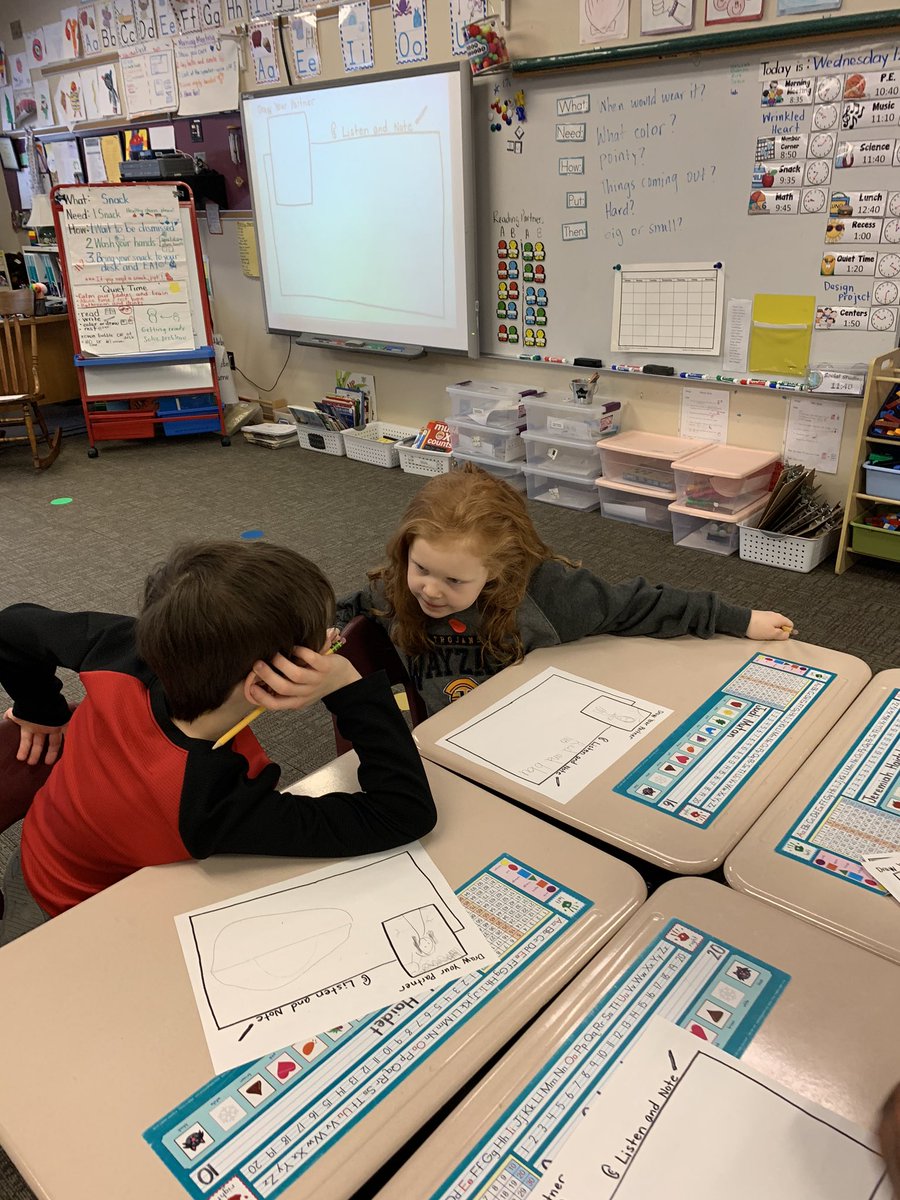 MrsLewis208's tweet photo. First graders developed empathy, listening skills and problem solving skills through the design process. They made each other the worlds best hat! #mywayshift https://t.co/7nzKFO3CpF