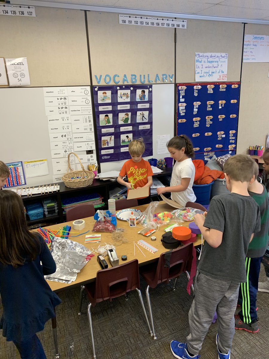 MrsLewis208's tweet photo. First graders developed empathy, listening skills and problem solving skills through the design process. They made each other the worlds best hat! #mywayshift https://t.co/7nzKFO3CpF