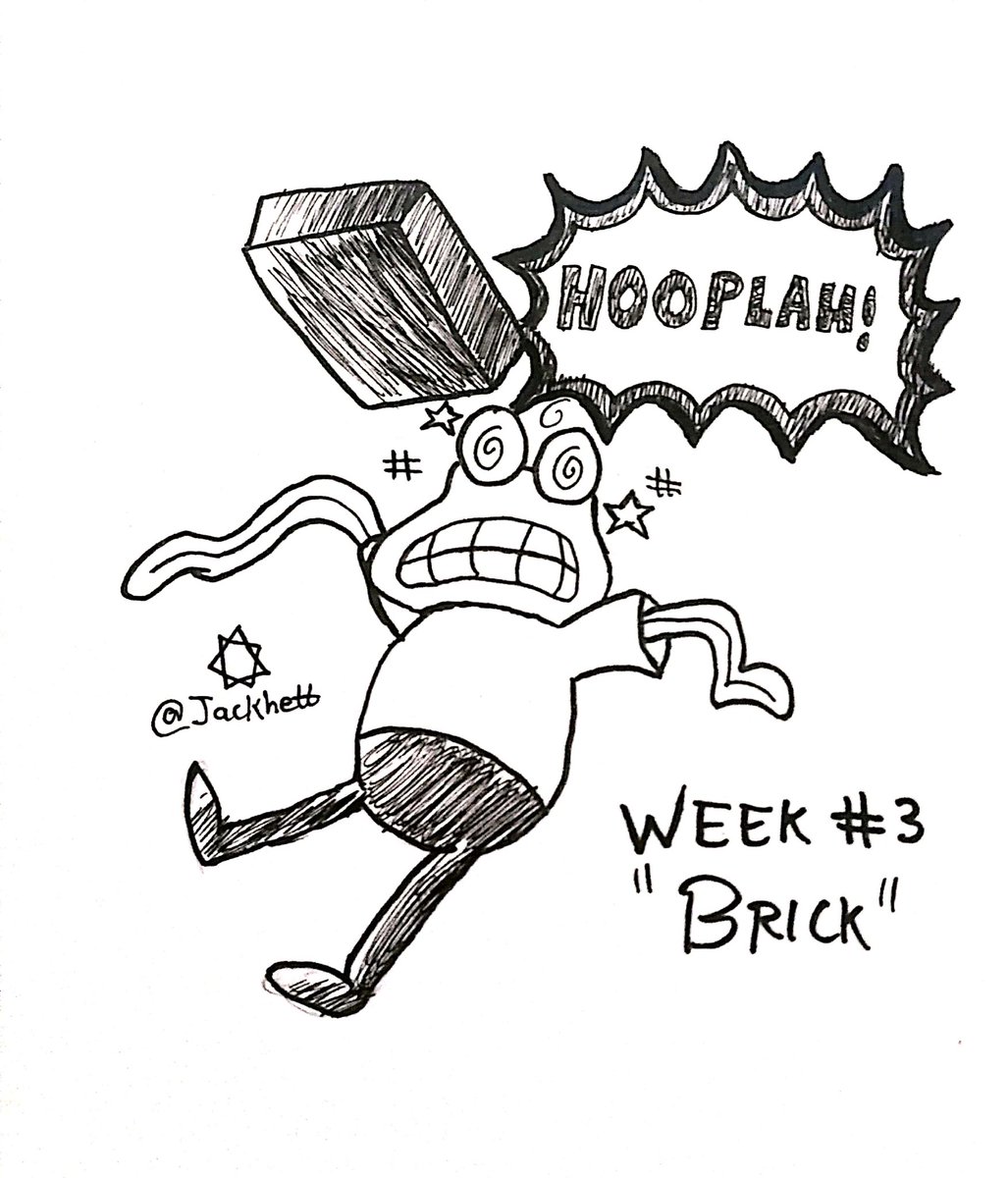 ThusSpokeJack's tweet photo. Week 3: Brick
HOOPLAH!
#inktober #inktober52 #inktober52week3 #brick
#SpongeBob #Hooplah
#ArtistOnTwitter https://t.co/9r4TfqJNkO