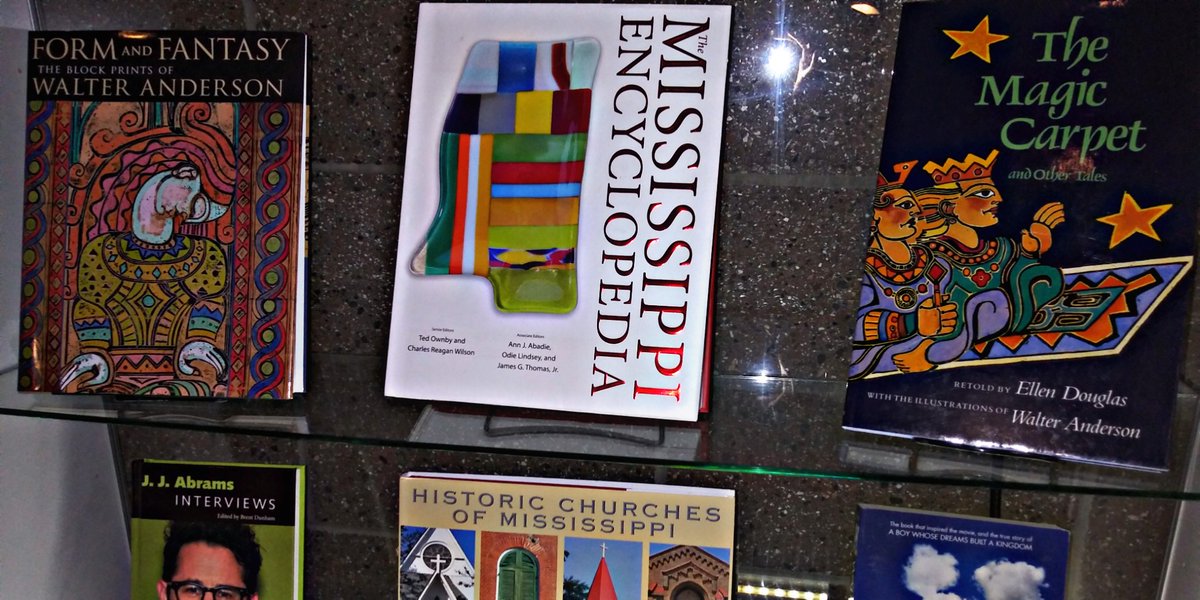 The display of books published by the University Press of Mississippi