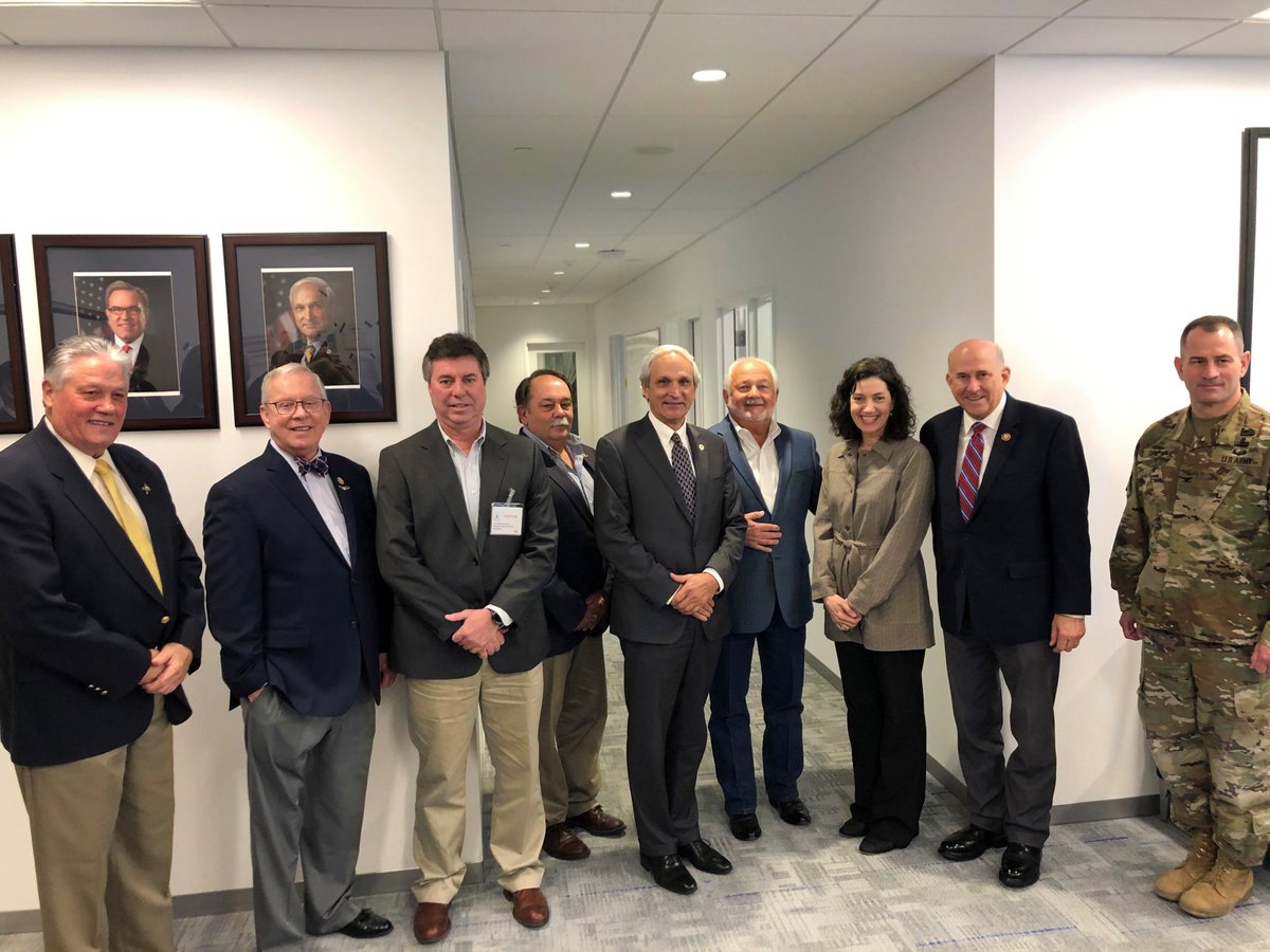 NRWA's tweet photo. Representatives from State Rural Water Associations met with Ken McQueen, Regional Administrator EPA Region 6, today and later attended his announcement of the new Navigable Waters Protection Rule. @TexasRuralWater @ORWA_OK @EPAAWheeler #RuralWater https://t.co/97hip4zikX