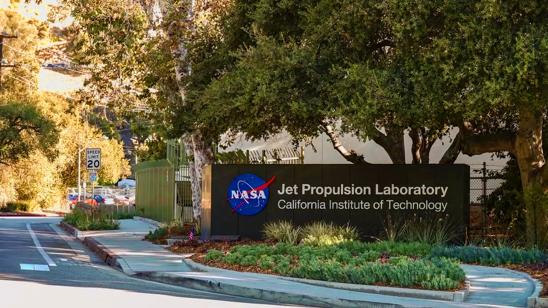 JPL entrance sign