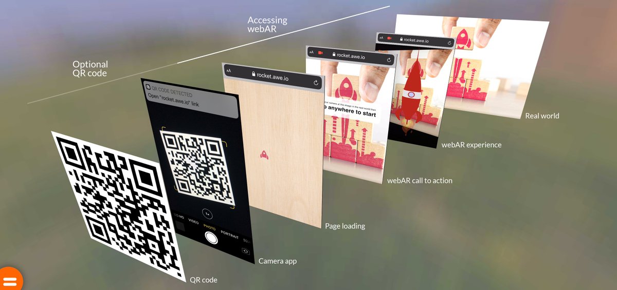 awe_media's tweet photo. #webAR makes it easy for everyone to use your #AugmentedReality experience. Here's our latest post on "Creating webAR" https://t.co/xQwrhKZCR8 #ZeroFriction #Creative #Design Create your own with https://t.co/rog3Mi8ee9 https://t.co/edKuNUk4xy