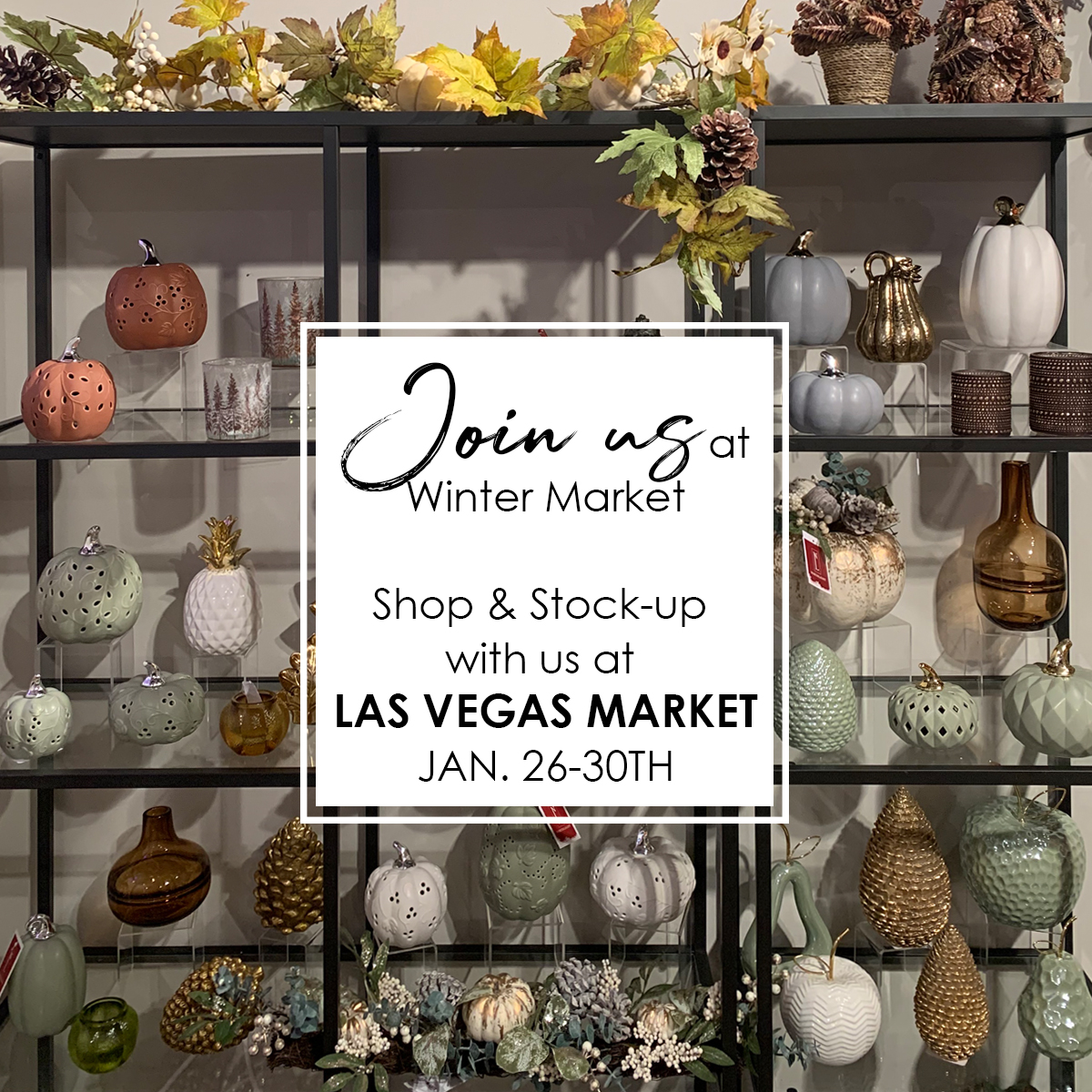 NorthLightStore's tweet photo. Winter Market sneak peek @lasvegasmarket C944 #shopnorthlightseasonal 
...
#wholesaledecor #wholesalehomedecor #wholesaleaccesories #interiordesign #homedecor #accents #homeaccents #decor #holidaydecor #falldecor #pumpkindecor #lasvegasmkt2020 #lvmkt https://t.co/aAKQ62ujMy