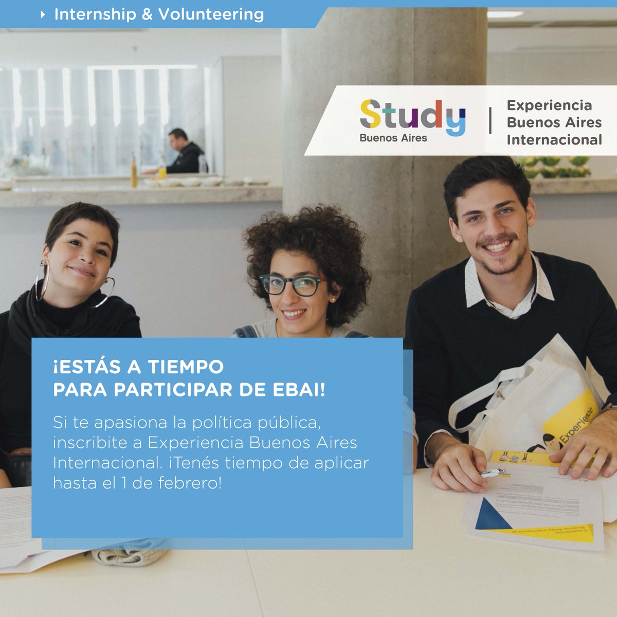 RRII_UdeM's tweet photo. No te pierdas la oportunidad de hacer parte de Experiencia Buenos Aires Internacional (EBAI) https://t.co/enRWiDkGUv