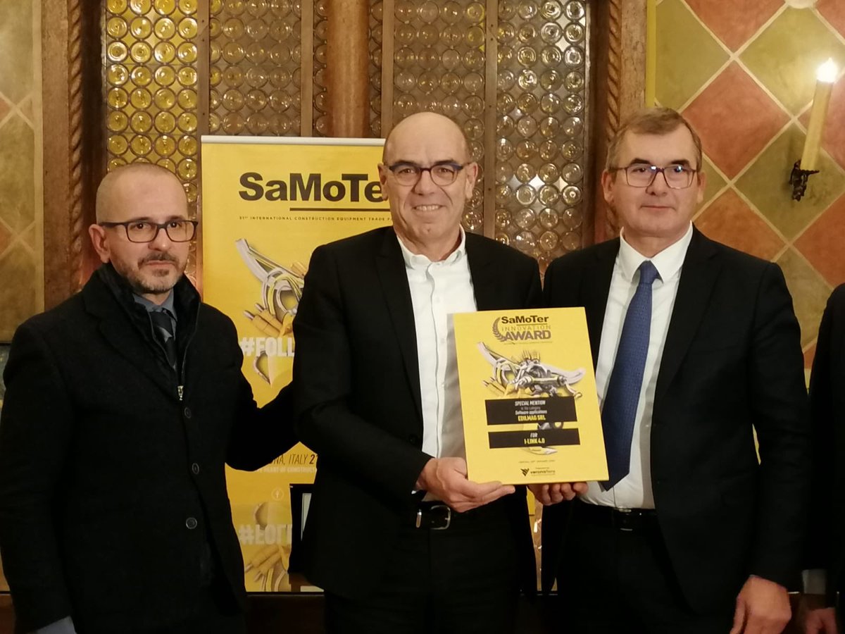 edilmag_app's tweet photo. Lieti di ritirare il Premio Innovation Award 2020 @samoterverona per il prodotto #ilink @pressVRfiere https://t.co/pQFgkFvb62