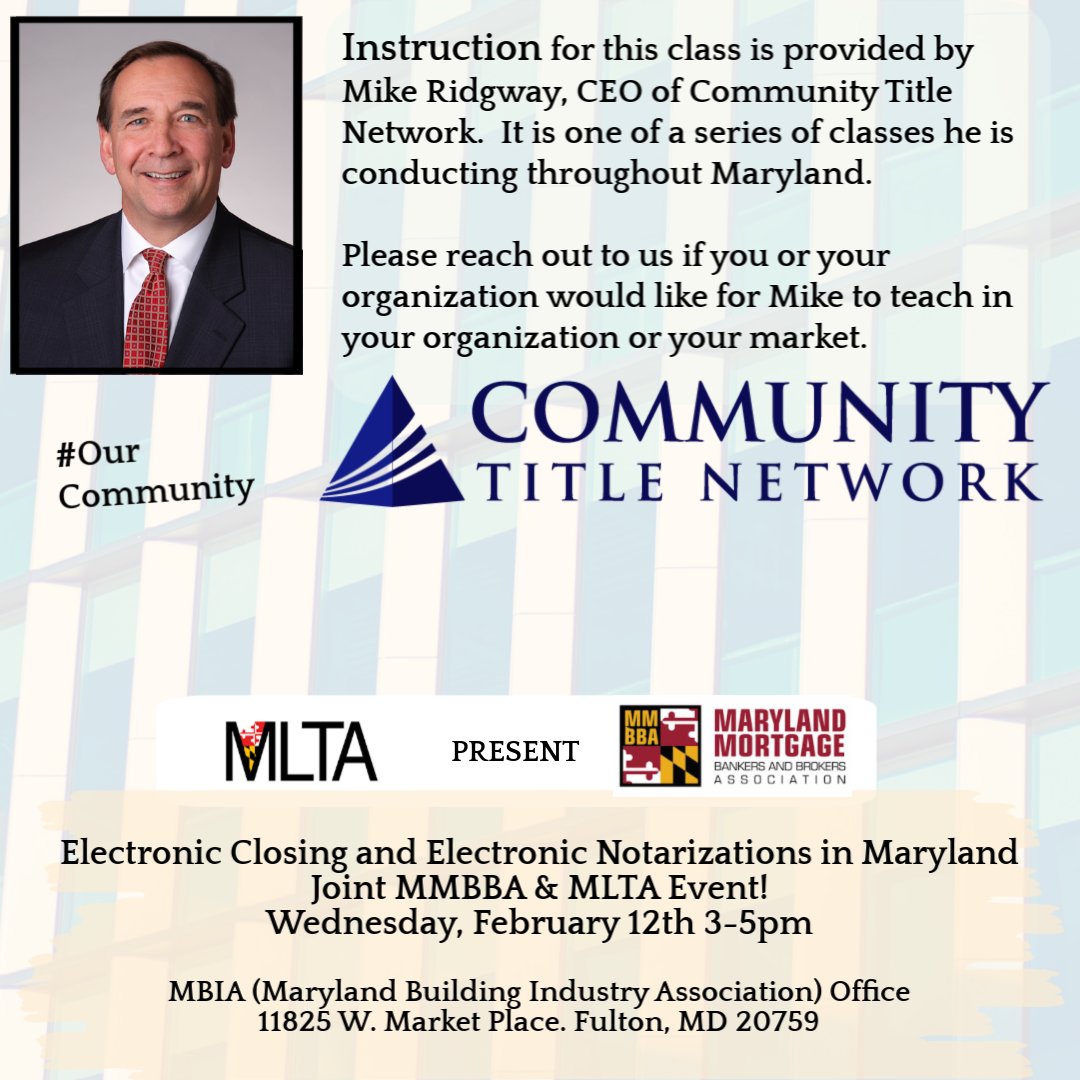 TweetTSG's tweet photo. Mike also teaches Real Estate CE in Virginia and Maryland
#OurCommunity https://t.co/wi5pNVbtAS