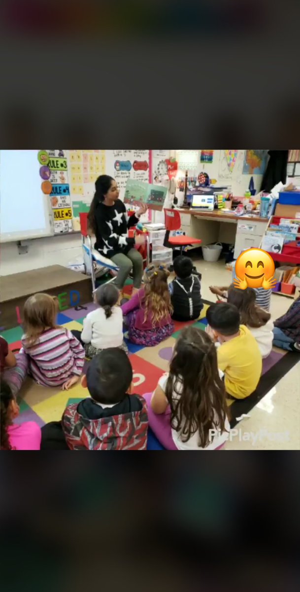 missdossani's tweet photo. The kids enjoying the read aloud of “Happy 100th Day” by Susan Milord 💖 https://t.co/47sL83t0Hm