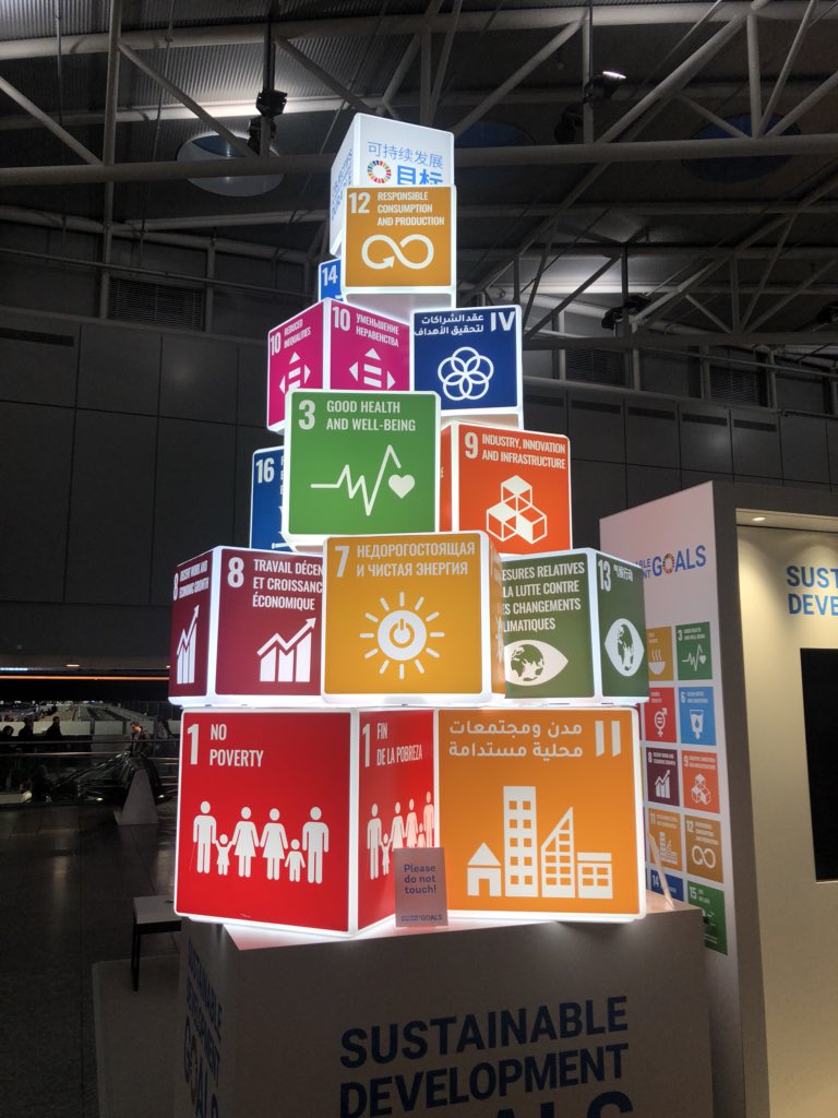 Speaksli's tweet photo. Love this display of @UN Sustainable Development Goals at @zurichairport. Speaksli aims to help eradicate poverty (SDG #1) through literacy and quality education (SDG #4). #unitednations #unsdg #socialimpact #socialenterprise #refugees #education #poverty #literacy #social https://t.co/xTMkWaUWHg