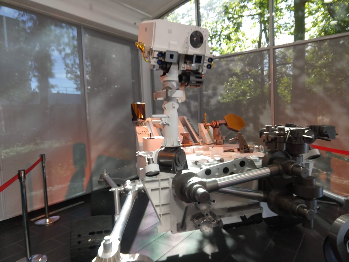 A mock Curiosity rover.