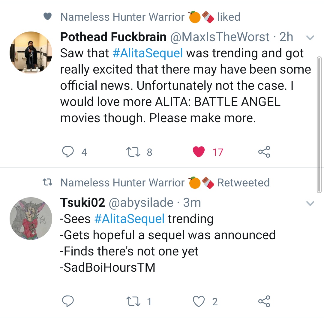 Our efforts to make  #AlitaSequel trend reinvigorated the existing fanbase and led to more people watching Alita for the first time.