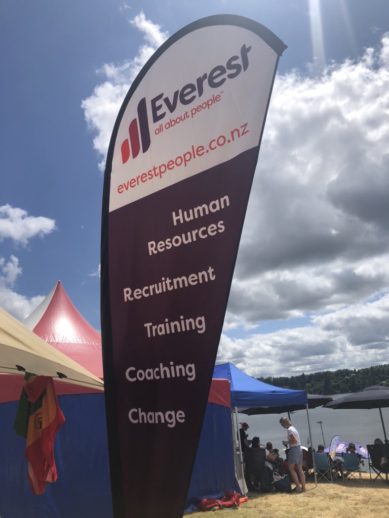 Lovely day at Karapiro for Cambridge Town Cup and NI Champs regatta - <a href="/everestpeople/">Everest</a> proud sponsors of StJohns rowing #rowing