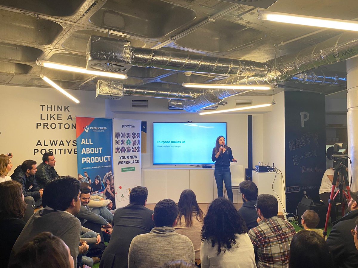Mathilde_Leo's tweet photo. Thanks @ProductizedConf for giving me the opportunity to share my personal lessons learned on product careers & the importance of purpose. Was a lot of fun connecting with such a vibrant community of PMs - and even a few fellow expats @MihaelaDraghici 🤗 #ptalks https://t.co/XNTzLjJ04I
