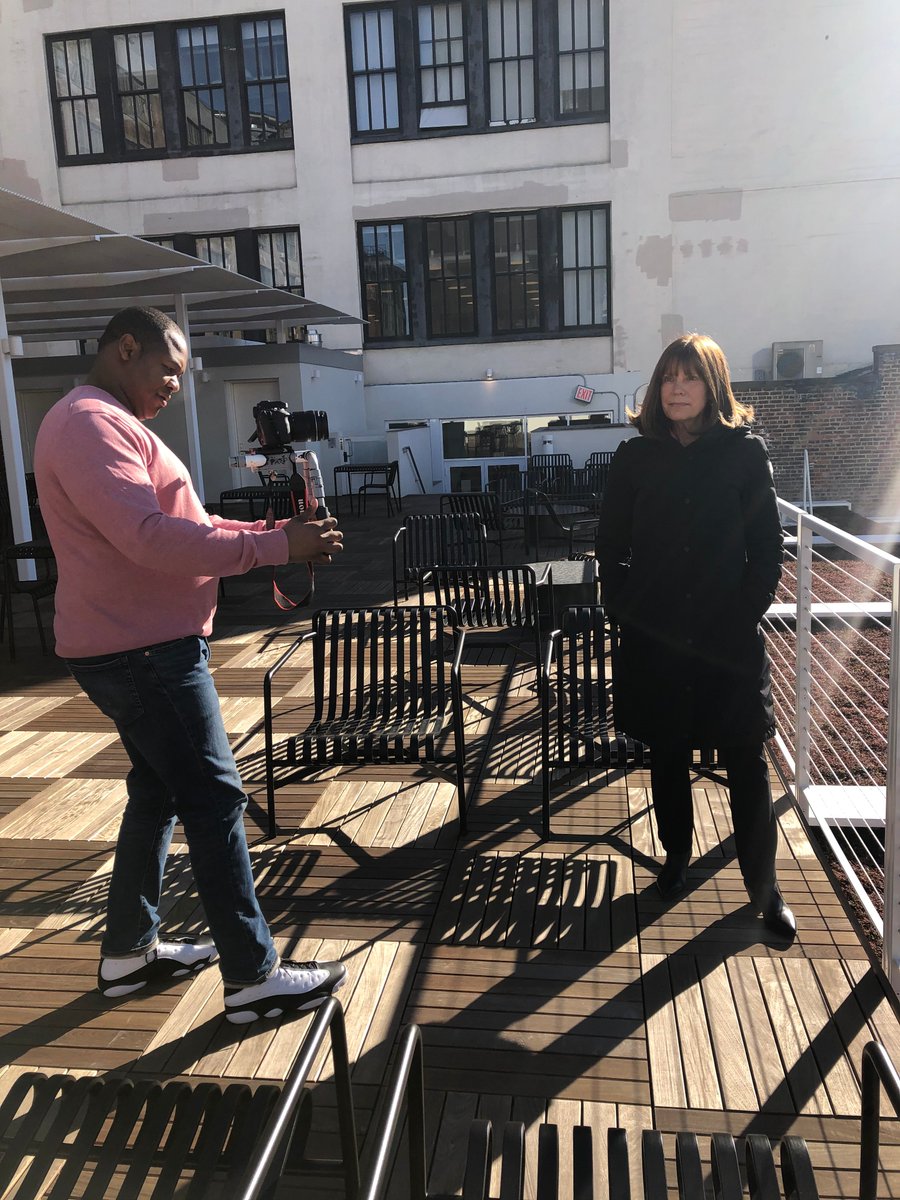 btbplay's tweet photo. #BehindtheScenes at #BTBPlay 

Playwright, Lynn Clay Byrne spent the day with 
@iFundWomen  earlier this week to chat about the upcoming #worldpremiere of #BTBPlay and the power of #theater for social change 

#FundWomen #FemalePlaywrights https://t.co/YD3EIXHyCu