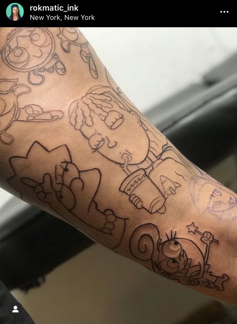 90s Cartoons Tattoo  TattManiaTattMania