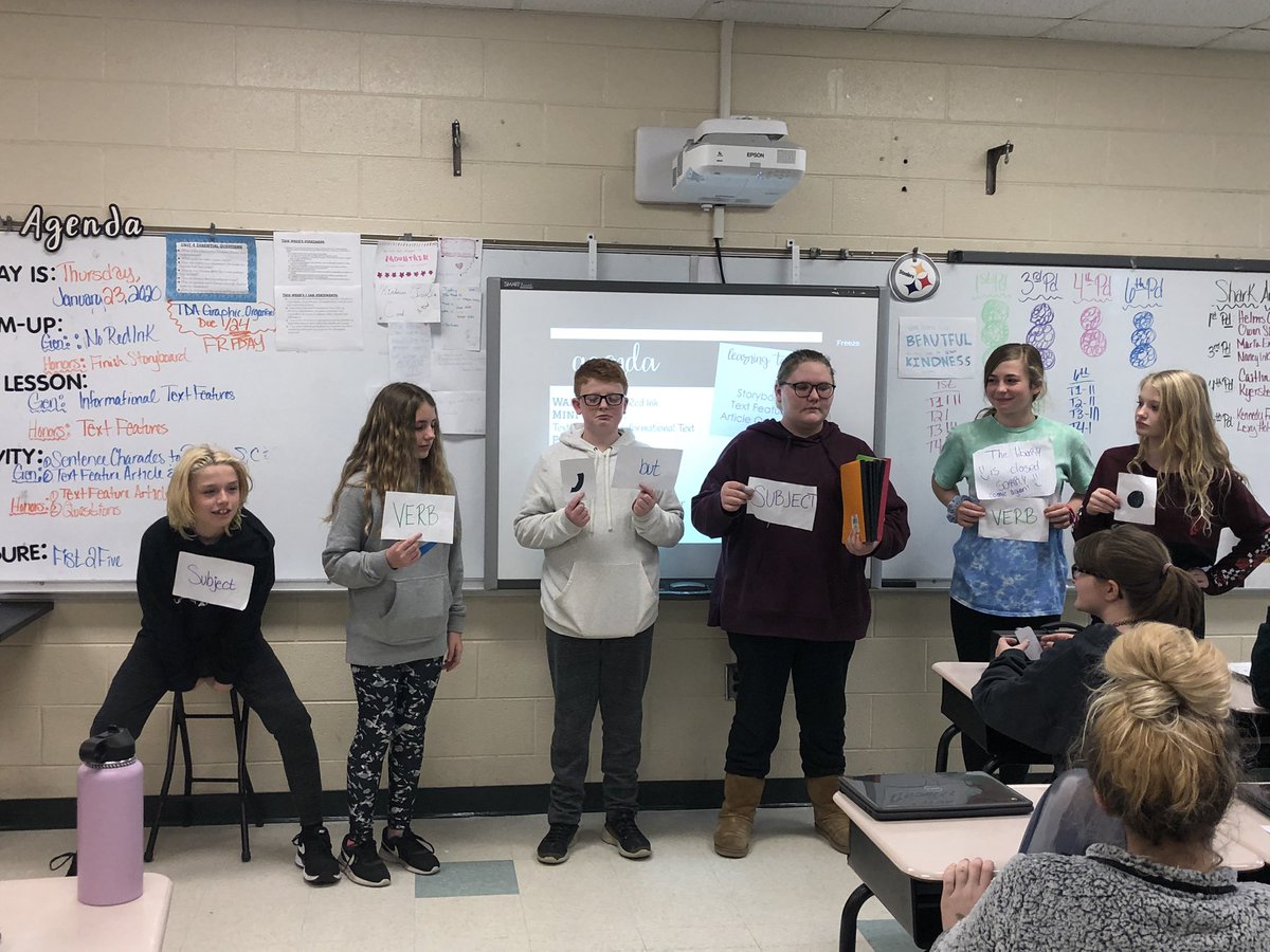ms_adams_'s tweet photo. The students had so much fun playing “Sentence Charades” to review Simple, Compound and Complex Sentences! #thestjamesway #sjmssharks #elagames https://t.co/XnsHF98mmK