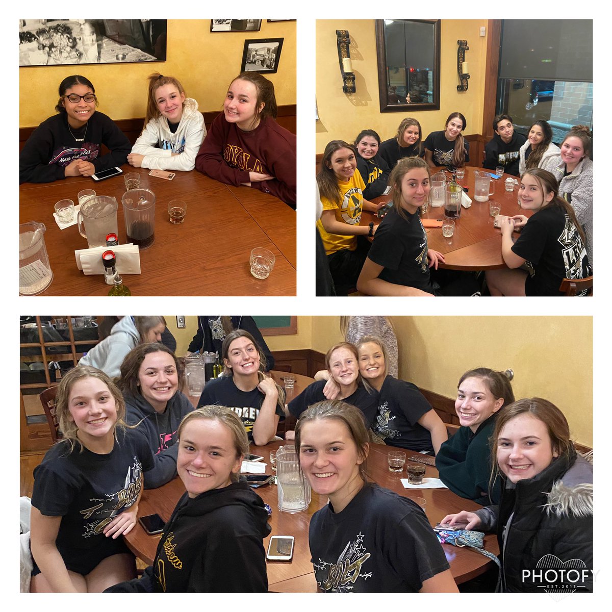 TBoltCheer's tweet photo. Fueling up for tomorrow’s conference competition!!! Thank you Gatto’s and Tinley Park Bobcats for our pasta party!!! 💛🖤⚡️🖤💛
#LST20 #BHTG #TFF https://t.co/mWjMcD2A1G