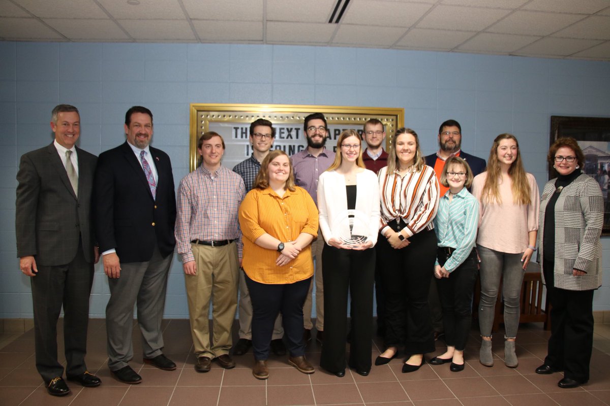 tnsecofstate's tweet photo. Congratulations to @carson_newman_u, the top private university in our annual College Voter Registration Competition. Honored to have @JeremyFaison4TN join to present this well-deserved award.  #ourfutureisbright #GoVoteTN #TrustedInfo2020 https://t.co/AEGGcMhoKf