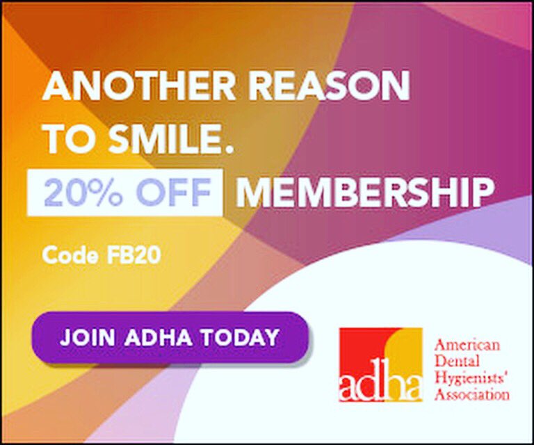 yourKDHA's tweet photo. If you’ve been on the fence about joining ADHA, now is the time! ADHA is offering NEW members 20% off national dues if they join by February 7, 2020 using promo code: 2020 when signing up. Join today at: https://t.co/rb0jCjsEVB You really can’t afford not to! https://t.co/WMFXAsEMdw
