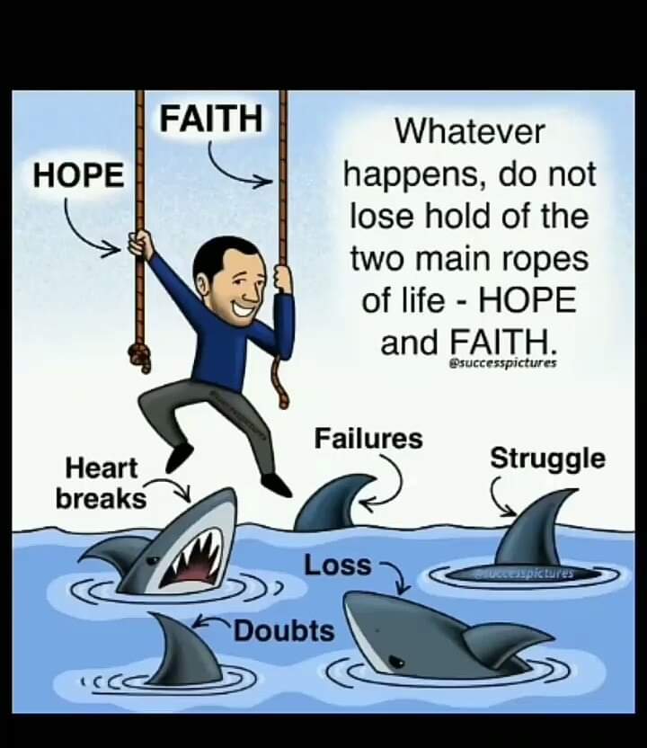 KimPauLoves's tweet photo. Whatever happens, do not lose hold of the two main ropes of life - HOPE and FAITH.
#RemindMeFriday
#OverFlow2020 https://t.co/XmfmEuXFxS