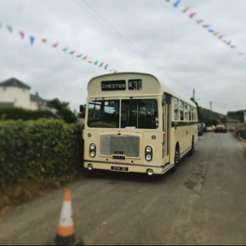 Vintage coach in Conwy. Events planning for the village get-together. 
#retro #planning #glanwydden #conwy #safety #events #community