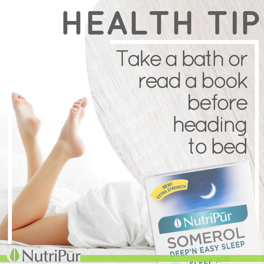 Nutripur's tweet photo. HEALTH TIPS: Take a bath or read a book before heading to bed. #deepsleep #restfulsleep #sleepaid #Naturalsedative #insomnia #SLEEPTOBER #easysleep #magnesiumforsleep #byebyeinsomnia #sleepeasy #sleepdeprived #nosleepnotime #norestlessness #sleepless 
 https://t.co/aiaYqROZiu https://t.co/6qu8lPNYKb