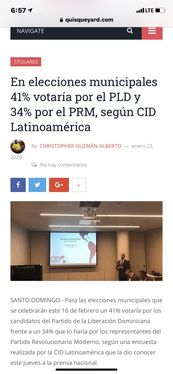 Esta es la razón por la que dicen que el PLD hará fraude. Es que el PLD es una maquinaria electoral sembrada en la conciencia del pueblo. Barrerá con el 70 % de los municipios.