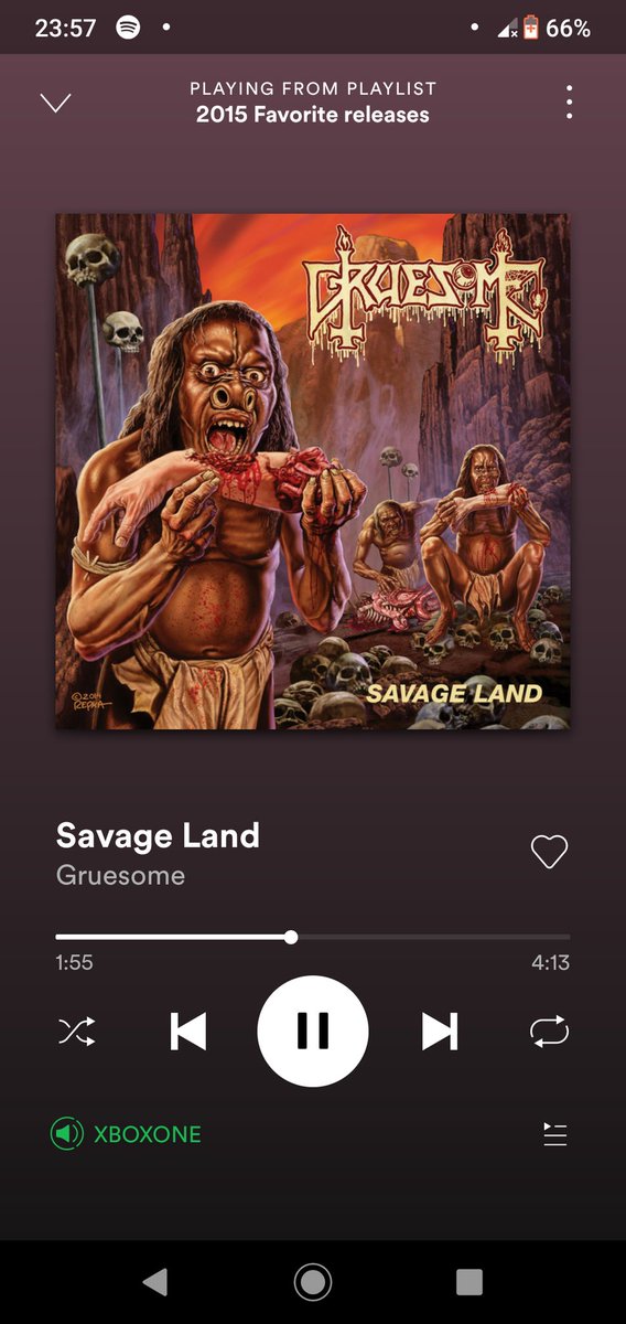 divinenothuman's tweet photo. DEAAAAATH!! 🍻 👊

#Gruesome #Death #NowPlaying #Spotify #DeathMetal #SavageLand #metal #LongLiveChuck #OSDM #XboxOne #oldschool https://t.co/KaXgi3Zmcj