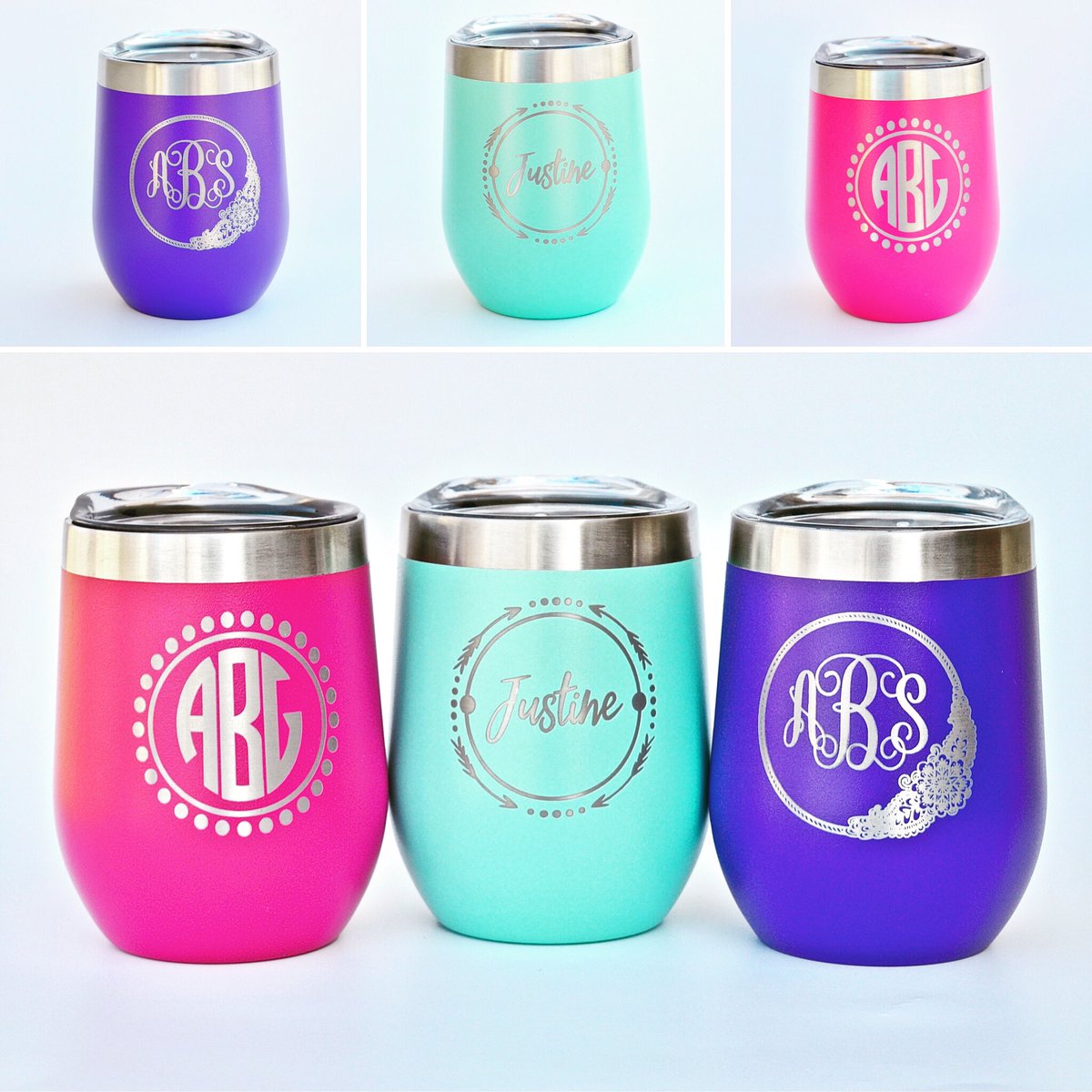 engraveme1's tweet photo. Just a sample of our many personalized designs ๐
#engraveme #monogramit #personalizedtumblers #giftsforher https://t.co/ssNHDKnv6O