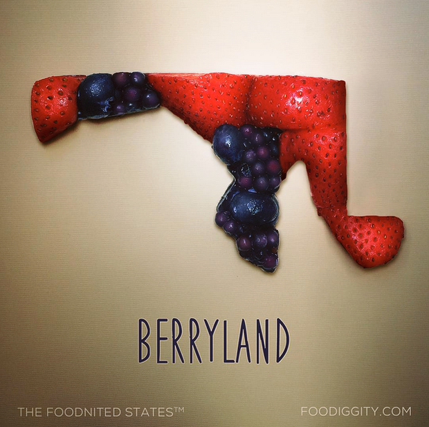 Veg2Paleo's tweet photo. All 50 States Reimagined as Food Puns 🤣 https://t.co/da50hXlyqs https://t.co/H98huImbrI