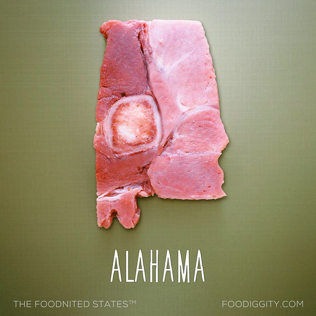 Veg2Paleo's tweet photo. All 50 States Reimagined as Food Puns 🤣 https://t.co/da50hXlyqs https://t.co/H98huImbrI