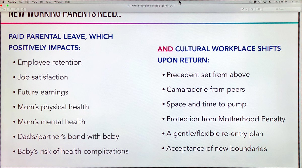 jana_ivanidze's tweet photo. Excellent #grandrounds @WeillCornellRad given by @Laurensbrody on the #fifthtrimester - all the key points hit very close to home... thank you Dr. Arleo @AAWR_org and our #chiefradres @MichelleRoytman &amp; Sheena Shah for making this topic a priority. https://t.co/x9cvYMfmfN