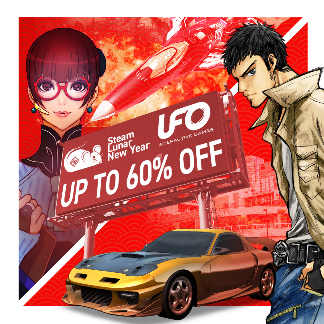 Kick off the new year with sweet deals up to 60% off in celebration of the year of the rat!

FAST BEAT LOOP RACER GT:
bit.ly/2JhYiGc

RAIDEN V: DIRECTOR'S CUT
bit.ly/2AlzYlx

#UFO #Shmup #RaidenV #ChineseNewYear #YearoftheRat #Steam