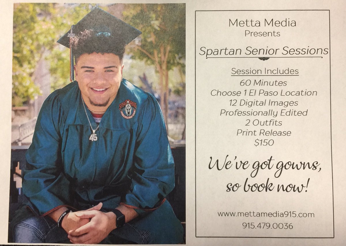 Pick up a flyer and let’s start planning your session!
Check out senior photos and videos
mettamedia915.com