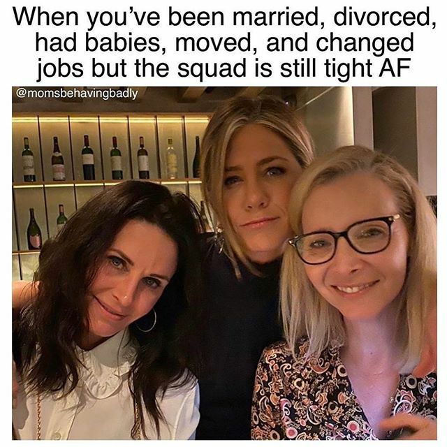 youglowgal's tweet photo. Cant decide if I’m mad or still believe  it can happen 🧐 RE: the fantasy Friends made us all believe in BUT ADULTING IS HARD and that theme song was a LIE 🥳
...but also communicating like normal humans was ruined by social media &amp; Friends started bef… https://t.co/OBlU7yqAbF https://t.co/Bc1hHqa1JQ