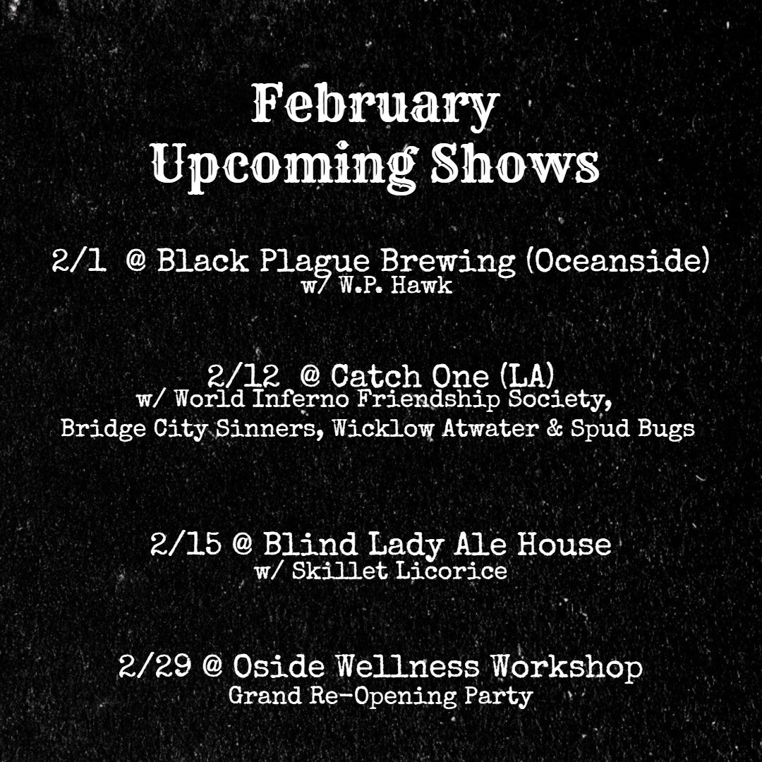 We’re gonna chill the rest of January since we’ve got all this going on next month. 
#blindmountainholler #bmh #darkamericana #acoustic #duo