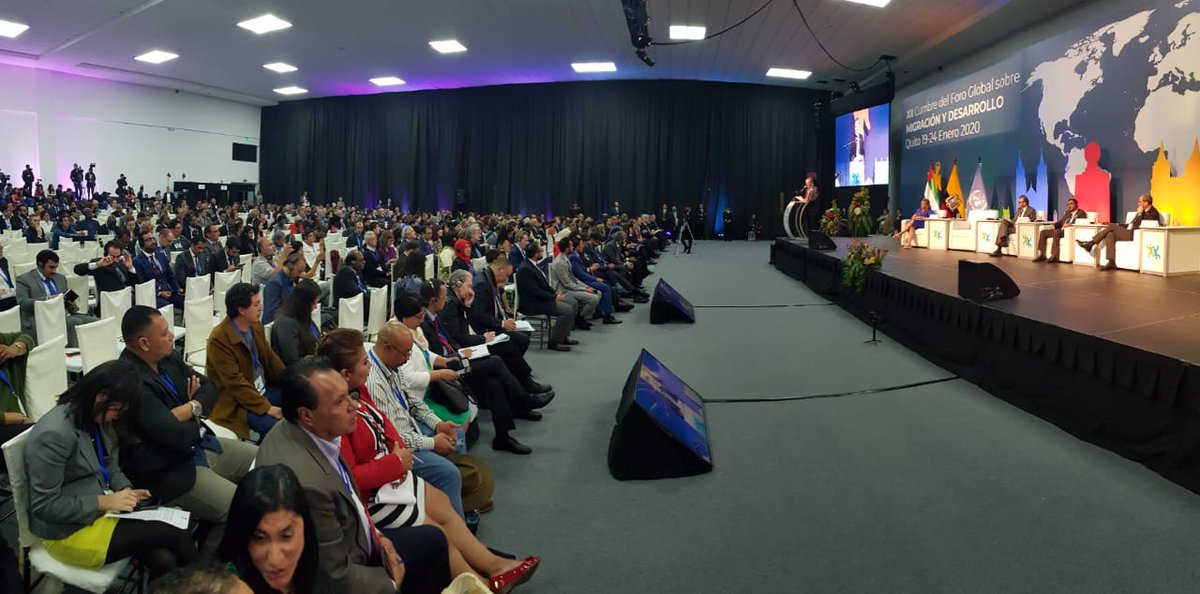 CancilleriaEc's tweet photo. Terminó la #XIICumbreGFMDQuito. Gran trabajo de los países participantes. El trabajo por una migración regular, segura y ordenada continúa en manos de Emiratos Árabes Unidos. https://t.co/kO53u2oIsB