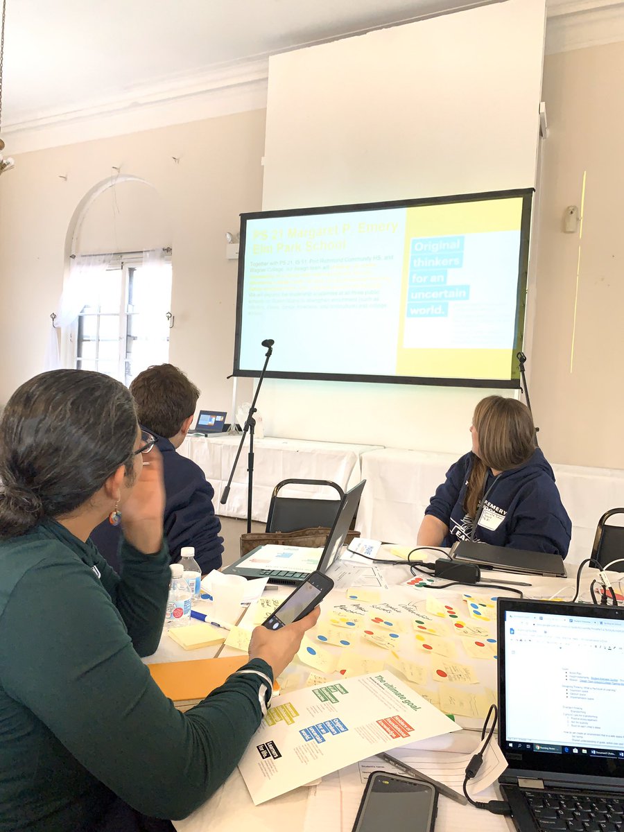 PS21si's tweet photo. @PS21si @WagnerCollege deepening our BOLD Design idea 4 our #portrichmondpipeline w #IS51 @PRHSRaiders with community feedback. TY #imaginenycschools @XQAmerica @RobinHoodNYC @DOEChancellor for the opp #knoweverystudentwell @ExecSupALodico @vgallassio @SIBOD31 @MrCPS21 https://t.co/uo9ykFHuQk