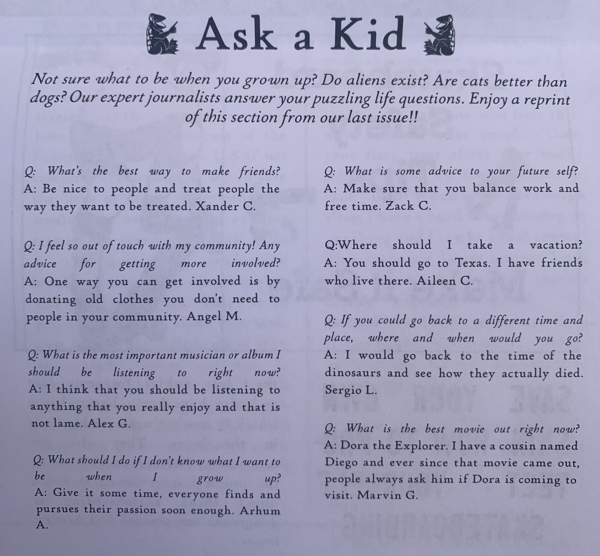 6la Timetravelmart Not Sure What To Do When You Grow Up Do Aliens Exist Are Cats Better Than Dogs Ask A Kid Our Expert Journalists Answer Your Most Puzzling Life Questions