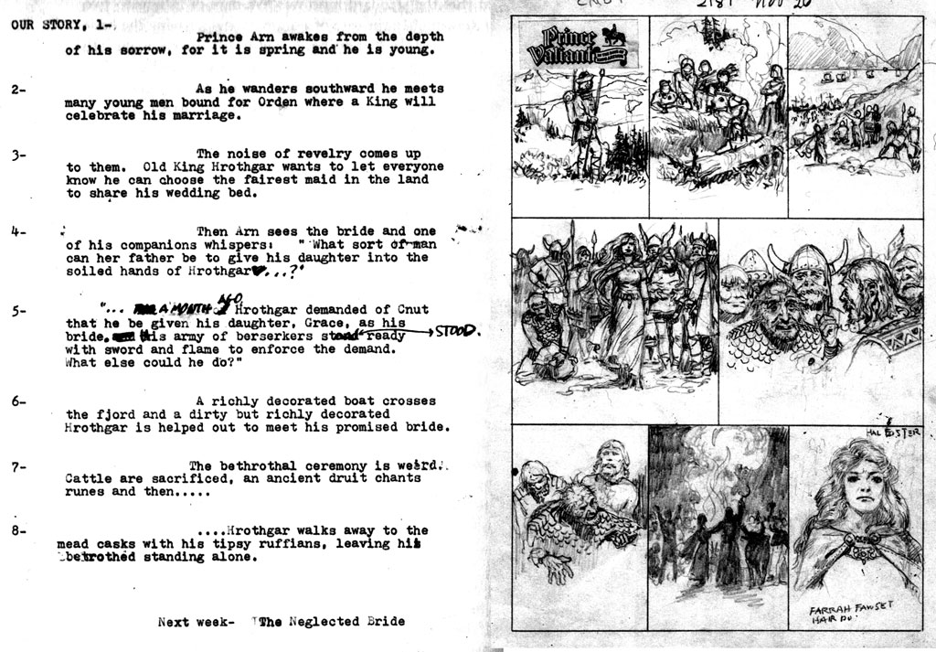 RKN_Arts's tweet image. Interesting...check Hal Foster's process breakdown for Prince Valiant #HalFoster #PrinceValiant #comiclayout #breakdown