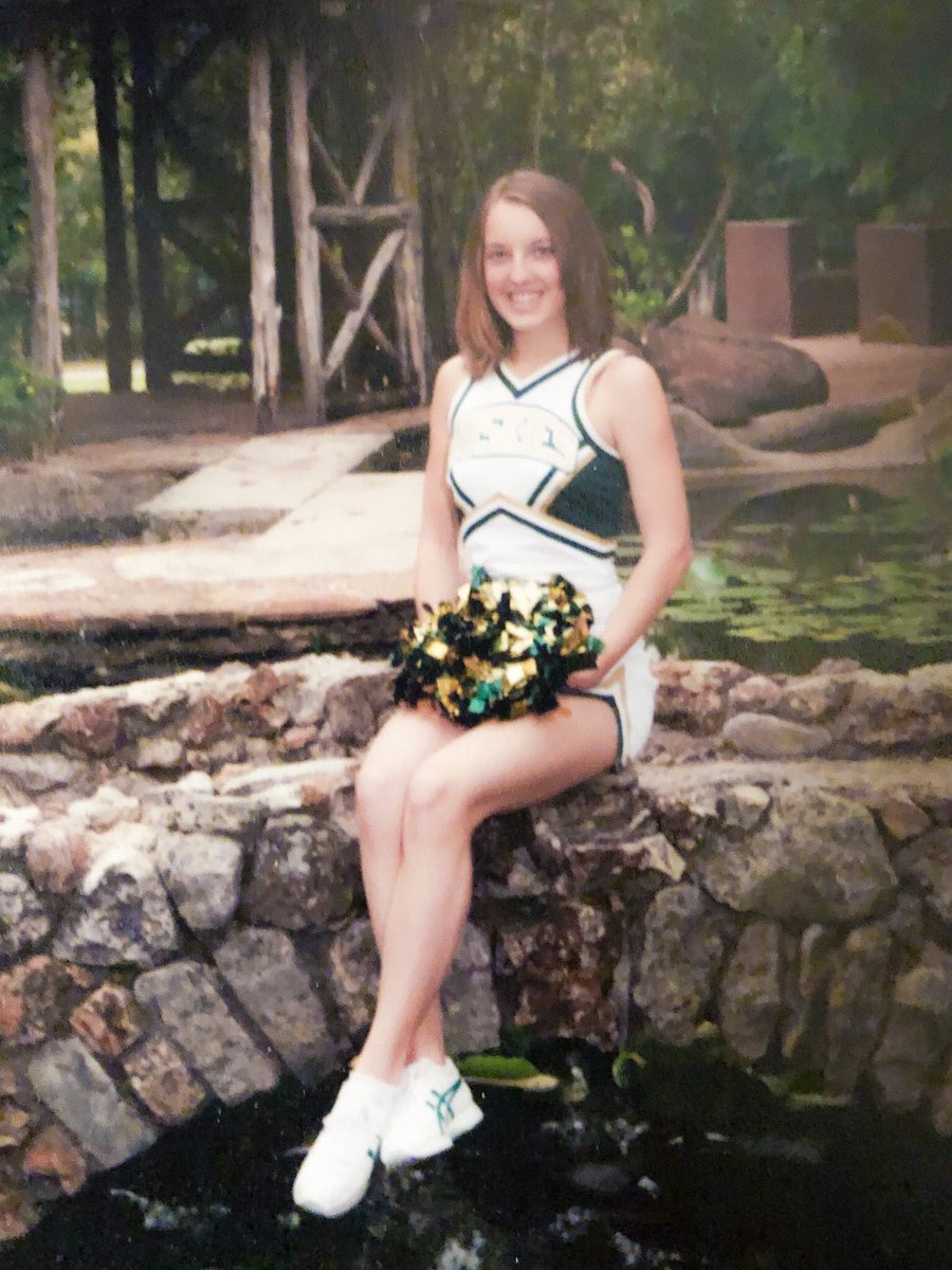 Found this when I was cleaning out my home office. 🤣 Baby me back in 2008 <a href="/NISDHolmes/">NISD Holmes</a> on <a href="/HolmesCheerALUM/">Holmes Cheer Alumni 2008-2020</a>. If I only knew then that everything would only get better, (and more stressful) I would have worried less &amp; enjoyed it more! #proudproductofNISD