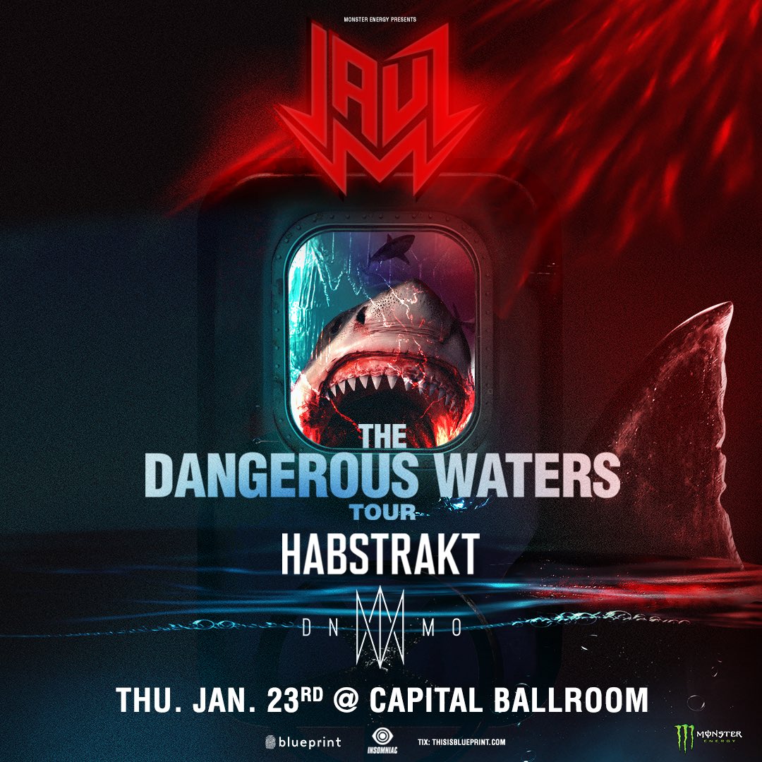 Due to unforeseen circumstances, TONIGHT's Dangerous Waters Tour w/ @JAUZofficial, @Habstrakt &amp; @iamDNMO is moving to @CapitalBallrm (858 Yates Street). Doors still opening at 10pm. Thank you for your understanding.
bit.ly/JAUZVIC