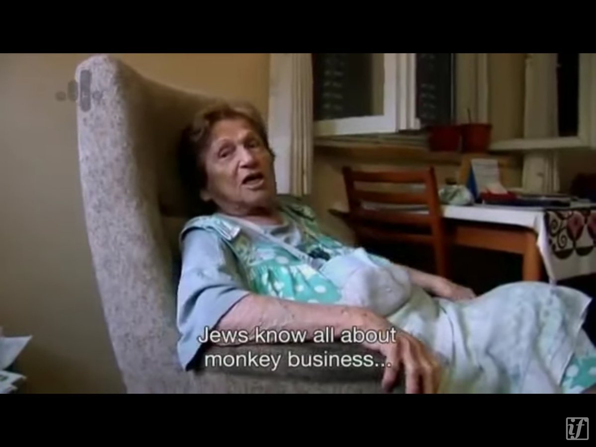 Jewish  #Zionist Grandmother Says ADL-Jews Are Crooks  #HolocaustMemorialDay Screenshot of zionist grandmother