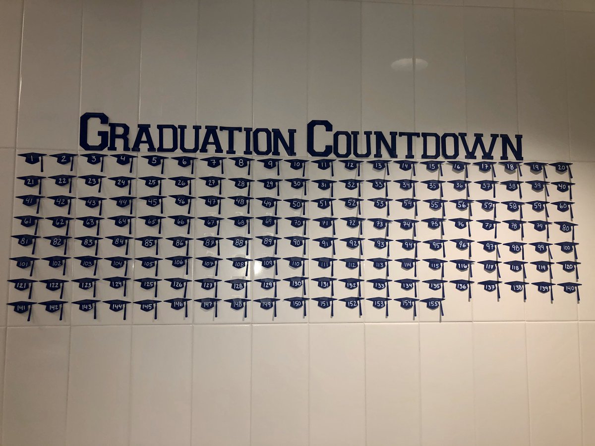 kjwasney's tweet photo. 156 days and counting to graduation 2020! #RCSALLIN https://t.co/X1w9GWirW9