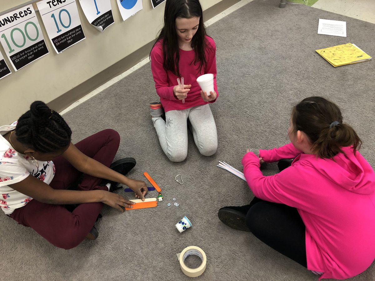 MrsDiPasqua's tweet photo. Going through the design process to engineer a bobsled. Students tested their bobsleds to determine which factors made the bobsled faster. #STEMatOJR #OJRScience @Ojrscience https://t.co/jxM7tS8brL