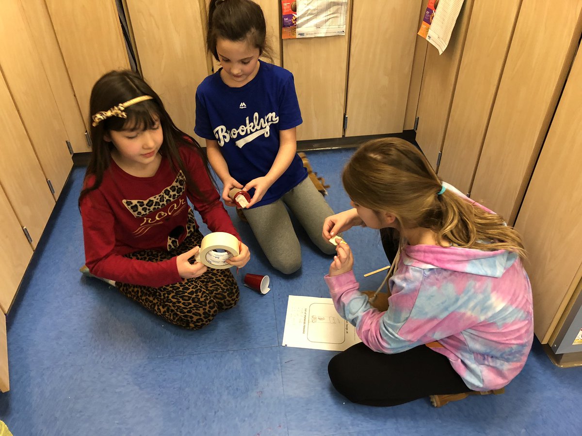 MrsDiPasqua's tweet photo. Going through the design process to engineer a bobsled. Students tested their bobsleds to determine which factors made the bobsled faster. #STEMatOJR #OJRScience @Ojrscience https://t.co/jxM7tS8brL