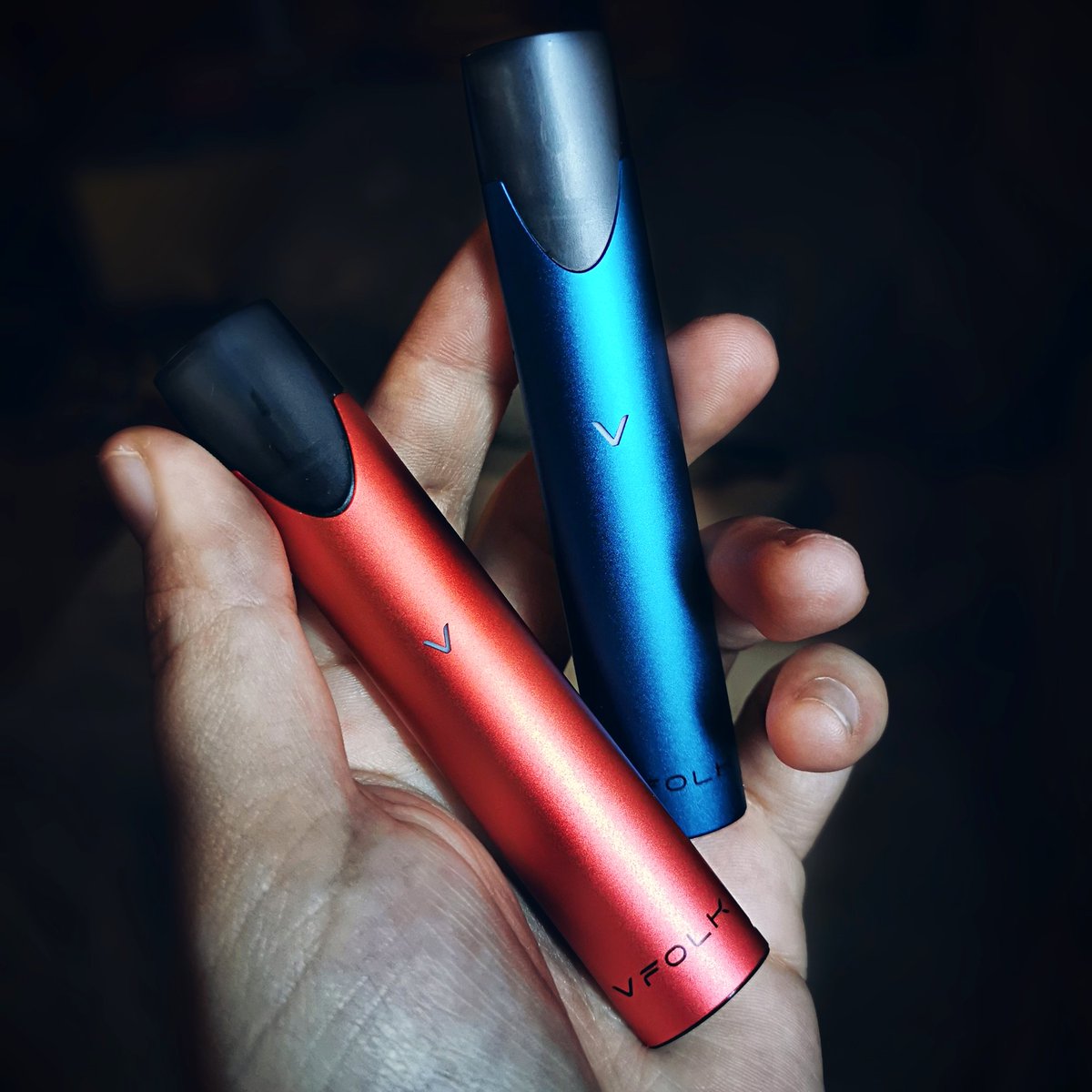 Got my red Vfolk Pro with coffee pod for morning and my Blue Vfolk Pro with Refreshing Cucumber to get me threw the day 👌 Great pre filled pod system smooth delicious flavours. ❤️ Check them out 👉 <a href="/vfolk/">VFOLK</a>