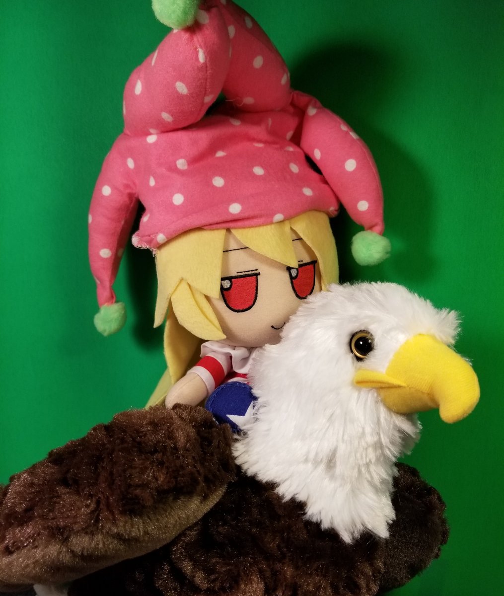 Clownpiece riding an eagle