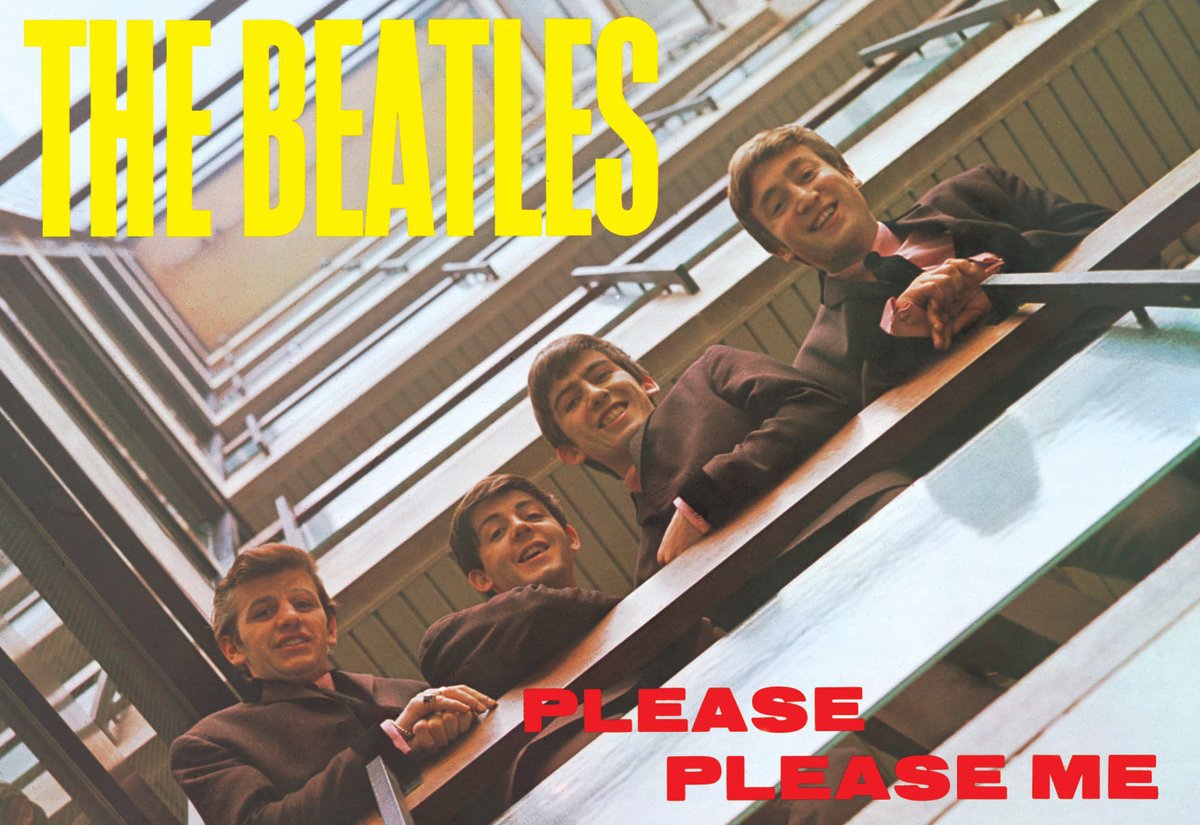 Please Please Me: Their debut album, famously recorded in one day-long session. Or rather most of it was, everything but the four singles that came out before. Those include "Love Me Do," one of the songs I already knew by heart despite never once having voluntary listened to it.