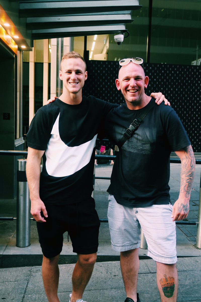 When 🍒 met Gav on Tuesday night @passitonclothing.

A Sea Eagle 🦅 bromance blossomed 💗

Support our Winter campaign ⬇️

gf.me/u/wxhv2m 

<a href="/FootySmiles/">Footy Smiles 😁</a> <a href="/ReadingThePlay/">ReadingThePlay</a> <a href="/SeaEagles/">Manly Warringah Sea Eagles</a> <a href="/bonaserajohn7/">John Bonasera</a> <a href="/RLPlayers/">RLPA | Rugby League Players Association</a> <a href="/NRLCommunity/">NRL Community</a> <a href="/zerotackle/">ZeroTackle.com</a> <a href="/top8bottom8/">Top Eight, Bottom Eight</a> <a href="/FOXNRL/">Fox League</a> <a href="/NRLonNine/">NRL on Nine</a> <a href="/NRL/">NRL</a>